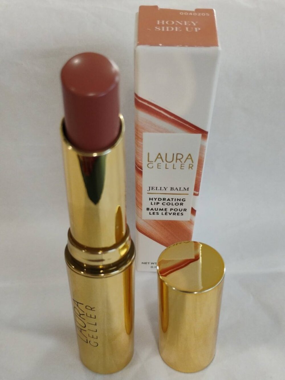 Laura Geller Jelly Balm Hydrating Lip Color- Shade 'Honey Side Up ' -NWT